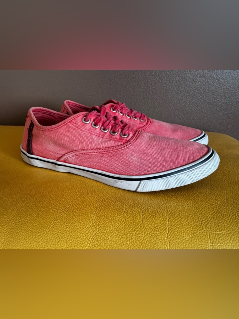 Call it Spring/ Men / Keds/  Canvas Low-Top Sneakers in Faded Coral Pink/ 8